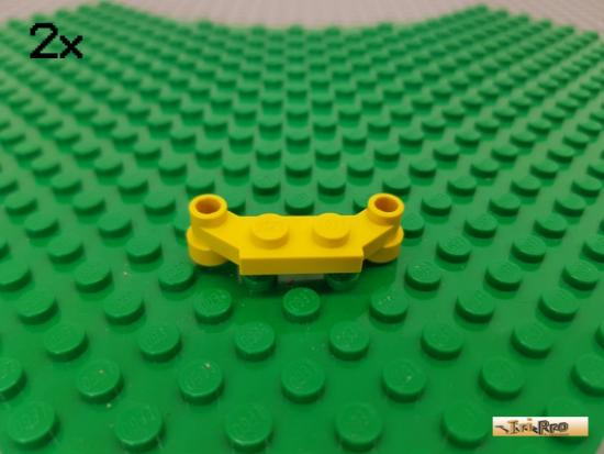 LEGO 2Stk Platte 1x2 / Dse gelb 4590