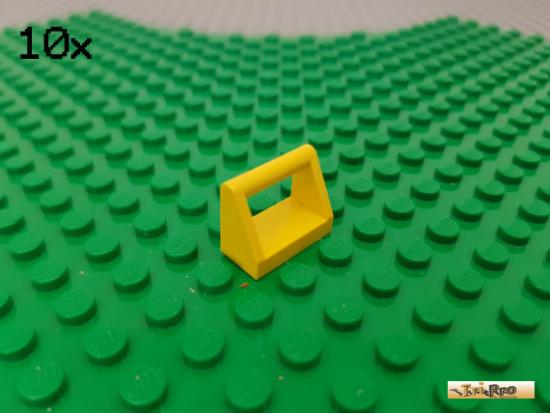 LEGO 10Stk Platte 1x2 mit Bgel / Griff gelb 2432