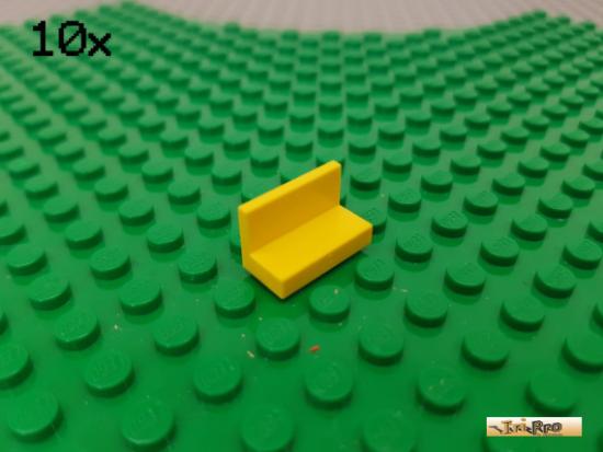 LEGO 10Stk Platte / Fliese / Bank 1x2x1 gelb 4865