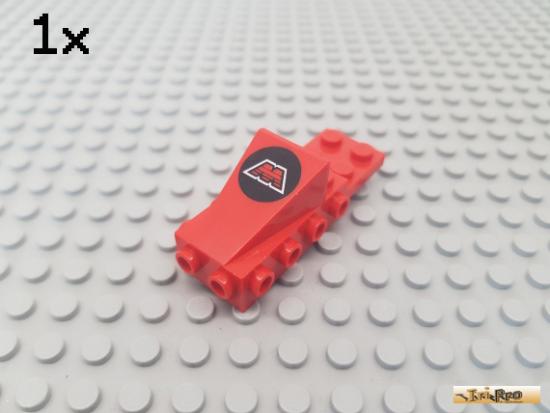 LEGO 1Stk Motorblock / Stein 2x6x2 rot bedruckt 2336p68