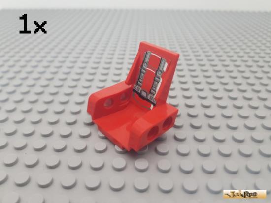 LEGO 1Stk Technic Sitz / Sessel 4x4x3 rot beklebt 2717