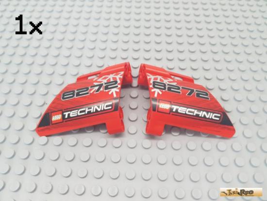 LEGO 1Stk Technic Paneel / Flgel Nr.22 / 23 L+R rot beklebt 44352/53 Set 8272