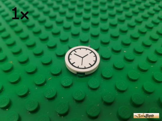 LEGO 1Stk Fliese / Kachel 2x2 rund wei bedruckt 4150px47