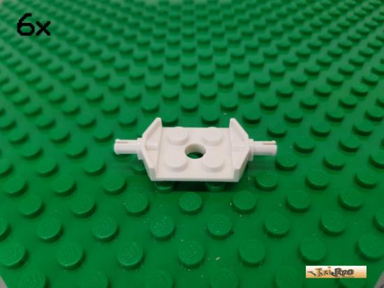 LEGO 6Stk Platte / Achsplatte 2x2 wei  6157