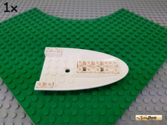 LEGO 1Stk Flugzeugrumpf / Paneel negativ 6x10 wei 87611