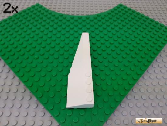 LEGO 2Stk Keilstein / Flgel 12x3 links wei 42061