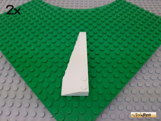 LEGO 2Stk Keilstein / Flgel 10x3 links wei 50955