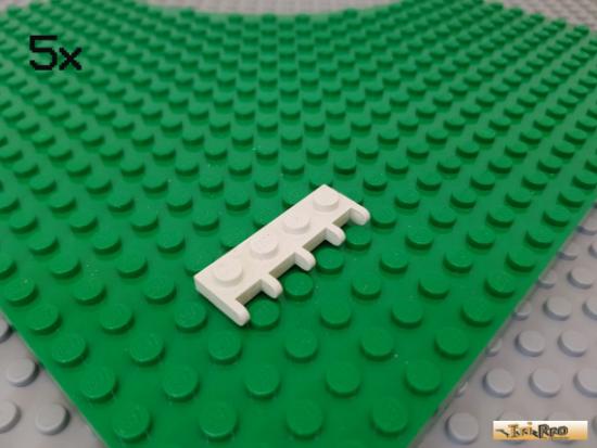 LEGO 5Stk Platte 1x4 / Scharnier / Autodach wei 4315