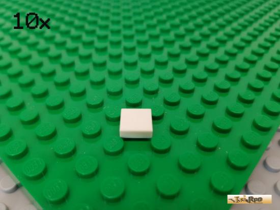 LEGO 10Stk Fliese / Kachel 1x1 wei 3070