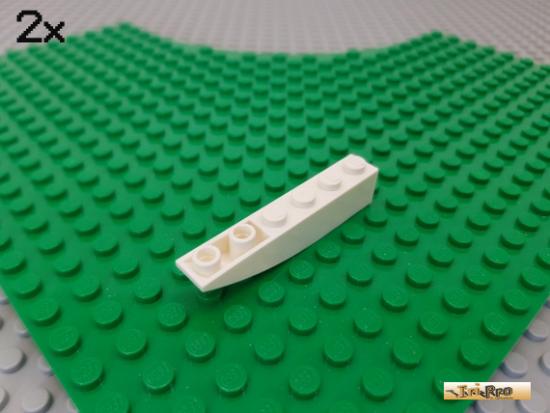 LEGO 2Stk Bogen / Bogenstein 1x6 negativ wei 42023