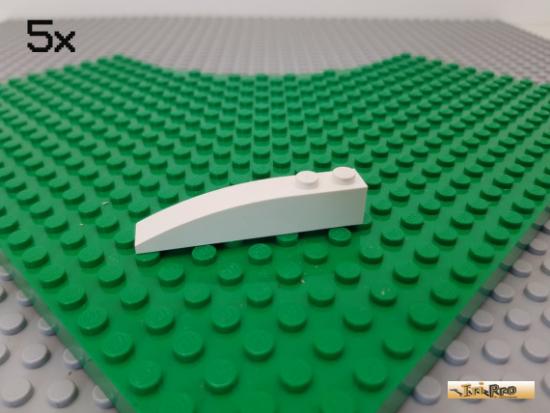 LEGO 5Stk Bogen / Bogenstein 1x6 positiv wei 42022