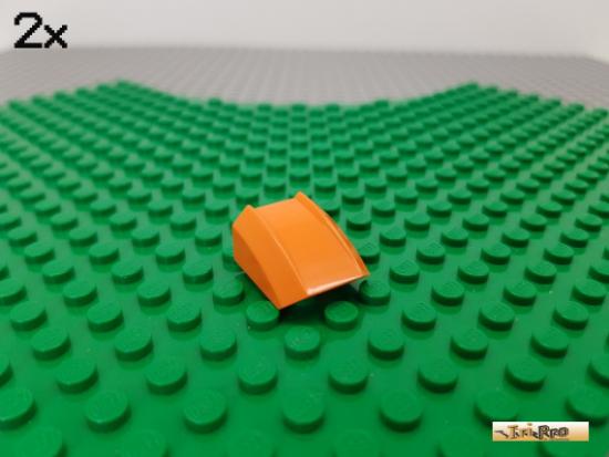 LEGO 2Stk Schrgstein / Motorhaube / Platte 2x2 orange 30602